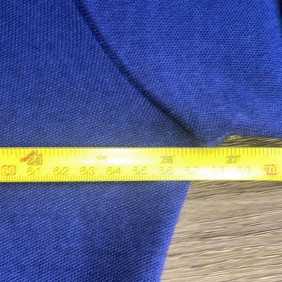 Vintage Womens  Large Blue & Cream Cardigan by Karen Lessly - Picture 5 of 9